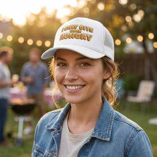Casquette de camionneur drôle - Je ne mords que lo