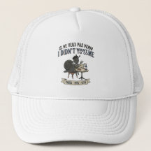 Casquette de camionneur drôle pour chat 'Je Ne Veu