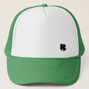 Casquette de camionneur en mousse blanche et verte