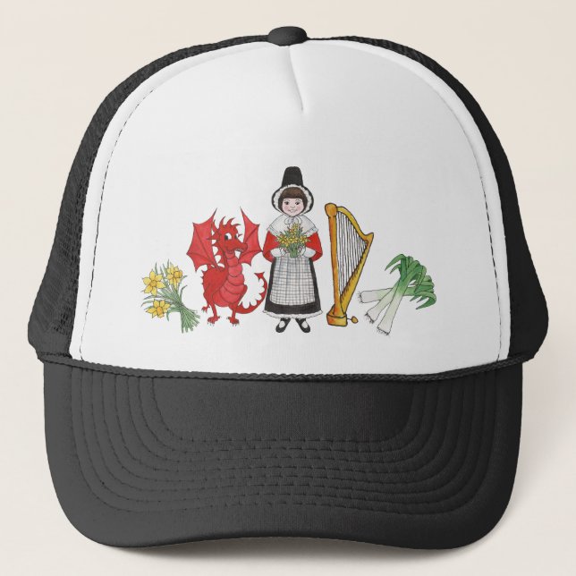 Casquette de camionneur : Gallois, jonquilles, (Devant)