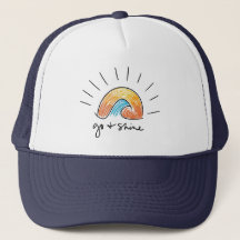 Casquette de camionneur graphique soleil éclatant
