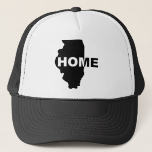Casquette de camionneur Illinois Home Away From Ho
