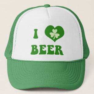 Casquette de camionneur irlandaise rétro 'J'aime l