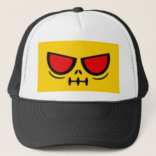 Casquette de camionneur jaune et noir Grim Face™ B