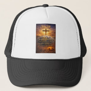 Casquette de camionneur Jean 3:16 de la Bible