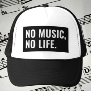 Casquette de camionneur No Music No Life
