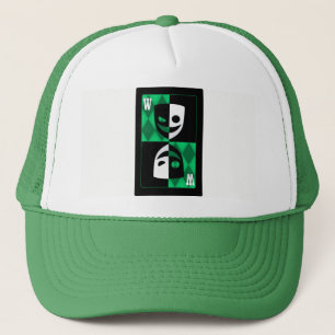 Casquette de camionneur Poker Diamants Joker Vert