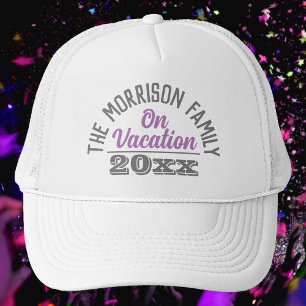 Casquette de camionneur pour famille en vacances