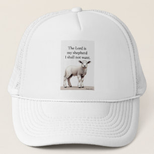 Casquette de camionneur Psalm 23:1 Agneau chrétien