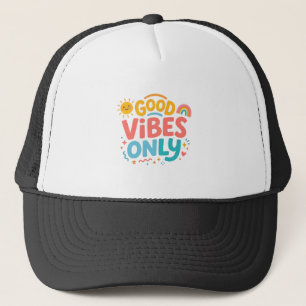 Casquette de camionneur Rétro « Good vibes only »