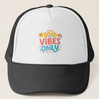 Casquette de camionneur Rétro « Good vibes only »