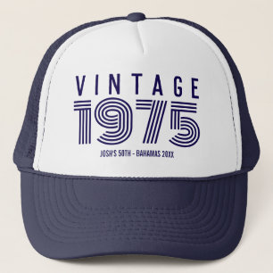 Casquette de camionneur vintage pour anniversaire