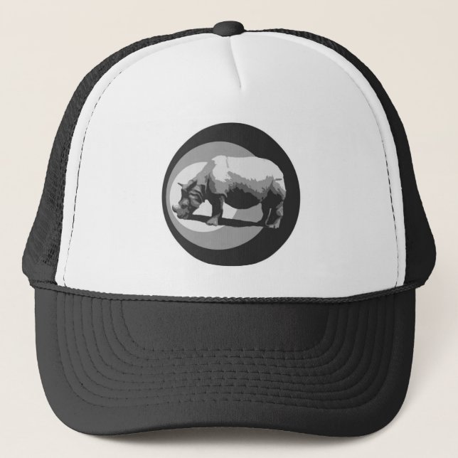 Casquette de camionneurs de symbole de rhinocéros (Devant)