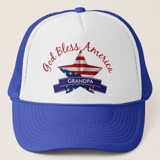 Casquette de camions God Bless America (Devant)