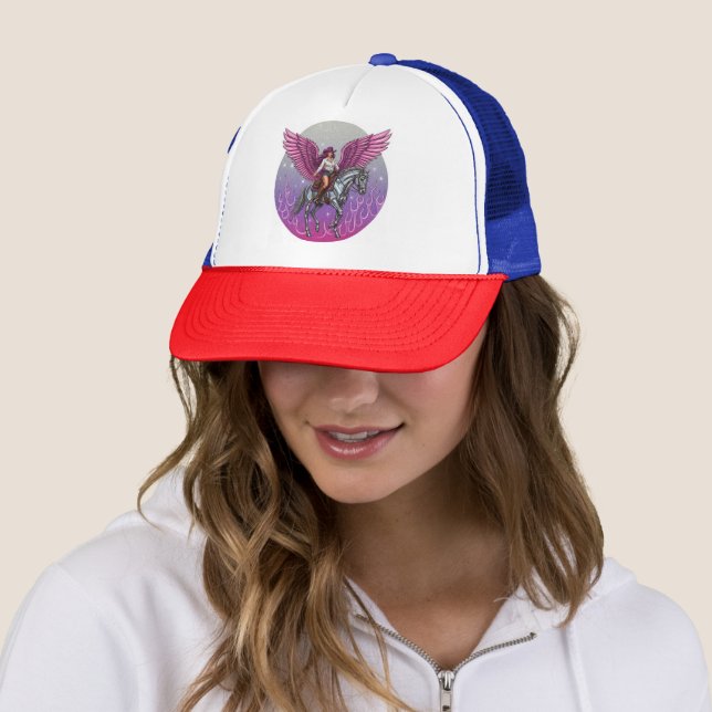 Casquette de cavalier à ailes roses 💖 🤠 (En situation)