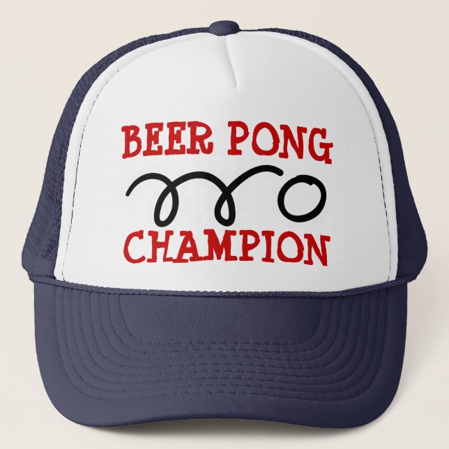 Casquette de chamion de pong de bière (Devant)