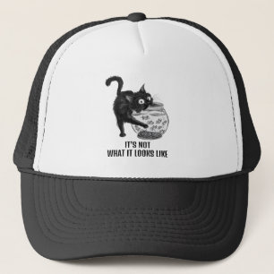 Casquette de chat et de poisson