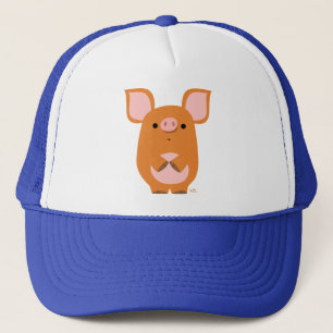 Casquette de cochon de dessin mou