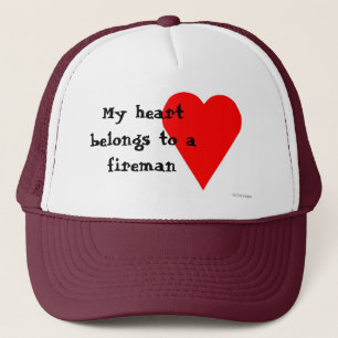 Casquette de coeur de pompier