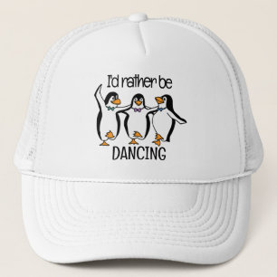 Casquette de conception de pingouins dansants