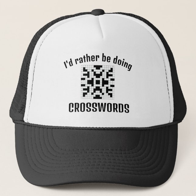 Casquette de conception des jeux de mots croisés (Devant)