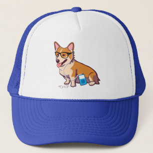 Casquette de corgi de hippie (sans texte)