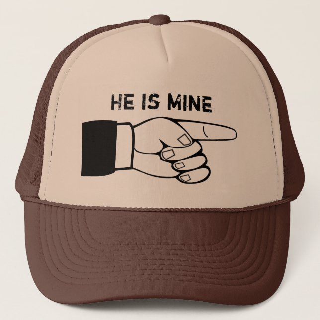 Casquette de couple amusant, x2, HE/SHE est à moi, (Devant)