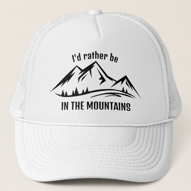 Casquette de design de montagne (Devant)