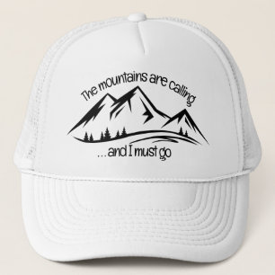 Casquette de design de montagne