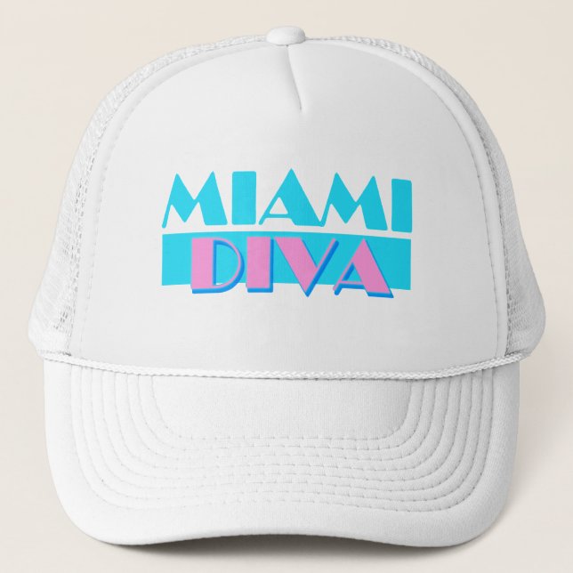 Casquette "de diva de Miami" (Devant)
