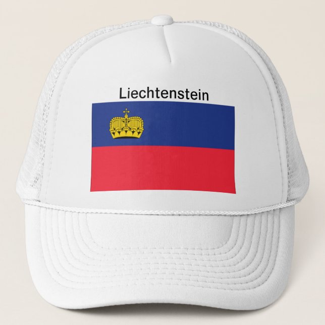 Casquette de drapeau de la Liechtenstein (Devant)