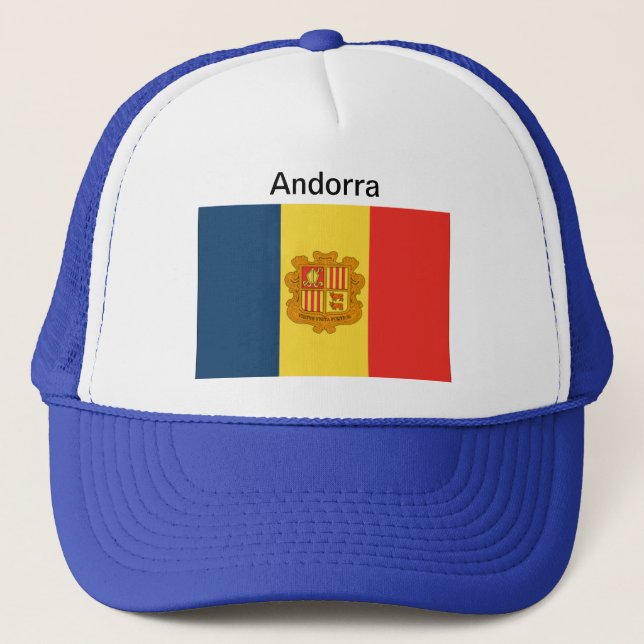 Casquette de drapeau de l'Andorre (Devant)