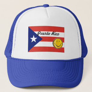 Casquette de drapeau de Porto Rico - customisé