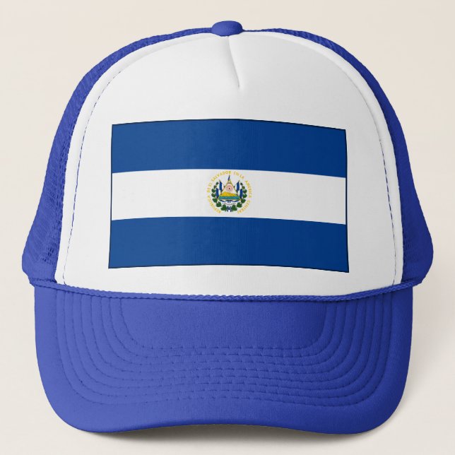 Casquette de drapeau du Salvador (Devant)