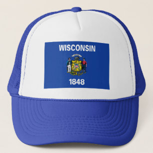Casquette de drapeau du Wisconsin