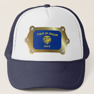 Casquette de drapeau encadré Oregon