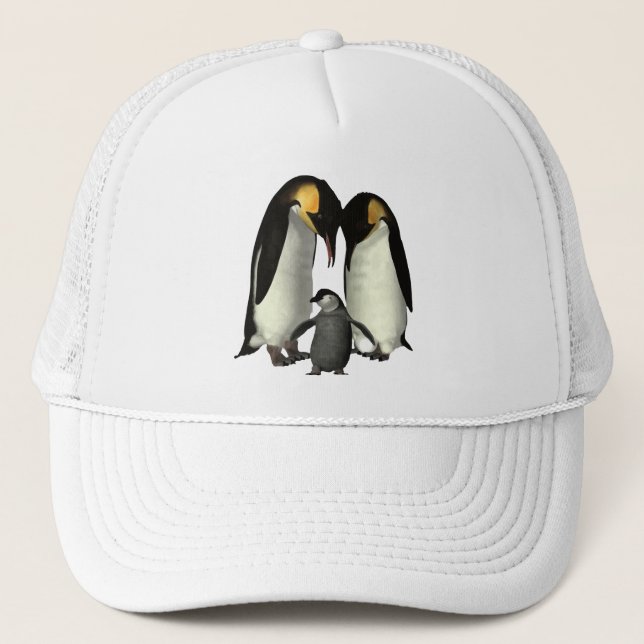 Casquette de famille de pingouin (Devant)