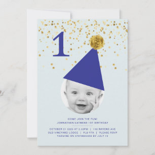 Casquette de fête - 1er anniversaire Invitation
