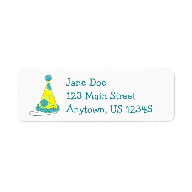 Casquette de fête Anniversaire Joyeux Étiquettes d (Devant)