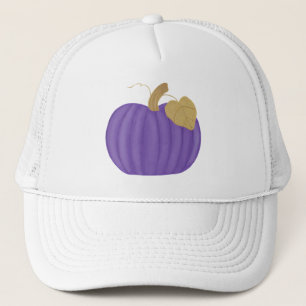 Casquette de feuille d'or Citrouille violet