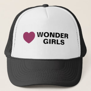 Casquette de filles de merveille d'amour