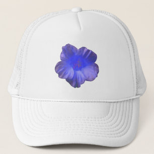 Casquette de fleurs bleu Nasturtium