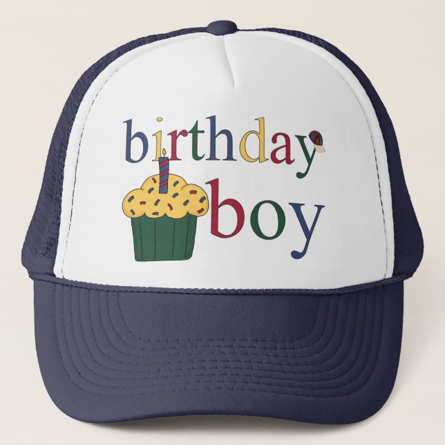 Casquette de garçon anniversaire (Devant)