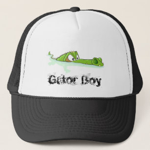 Casquette de garçon d'alligator