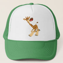 Casquette de Giraffe Ambling Cartoon