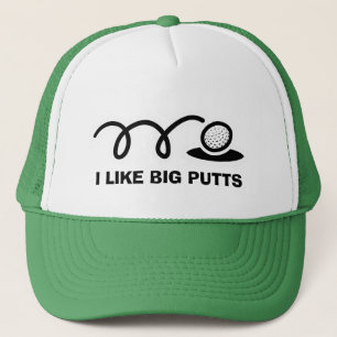 Casquette de golf amusant j'aime les gros putts