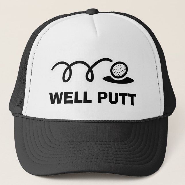 Casquette de golf amusant | putt (Devant)
