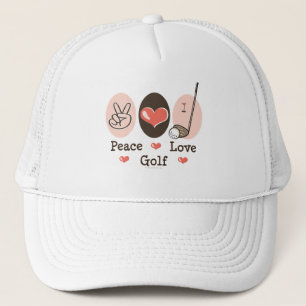 Casquette de golf d'amour de paix