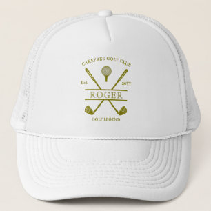 Casquette de golf vert olive Classic Club Name