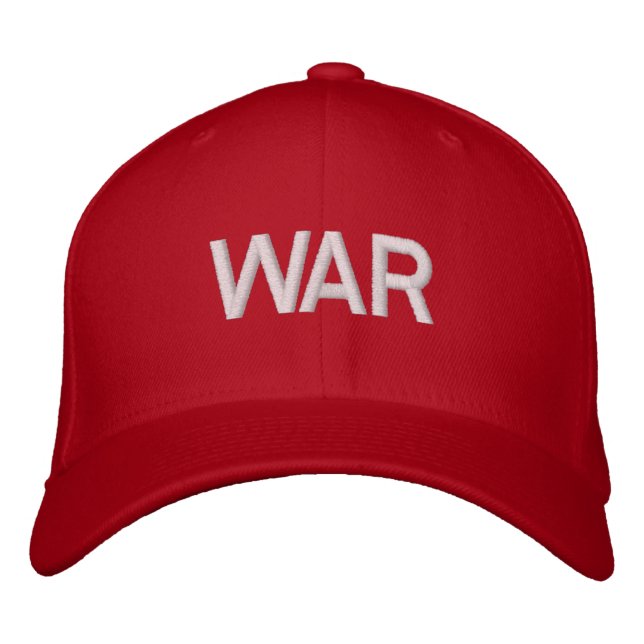 casquette de guerre rouge. (Devant)